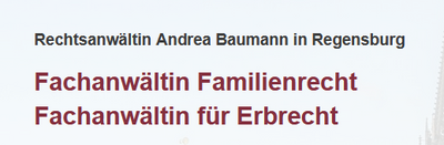 Logo Andrea Baumann - Rechtsanwältin und Fachanwältin für Erbrecht und Familienrecht